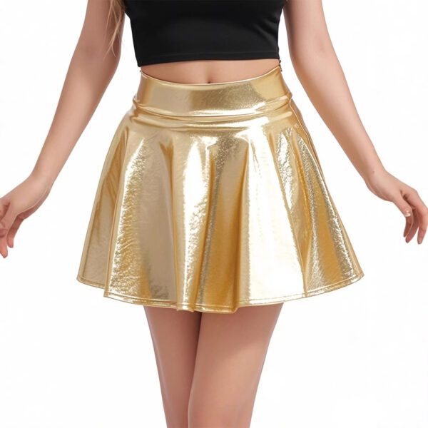 c7dd7b38-33ef-4c8f-928e-1e4ed0ef86be.jpg Fashionable Solid-color Flared Pleated Skirt For Women