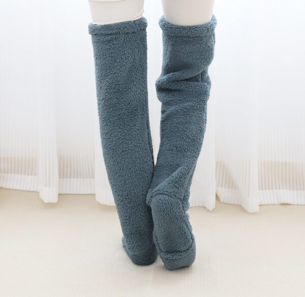 c95c5169-7c25-44ff-b35c-01c233b21dbe.jpg Over Knee High Fuzzy Long Socks Winter Warm Cold Leg Knee Joint Cold-proof Stockings Home Floor Sleeping Socks