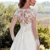 c981fa60-0293-40bb-83d6-efe7583beda0.jpg High U-neck Lace Long Sleeve A- Line Long Tail Simple Wedding Dress