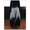 c9d6b4b5-8e8e-474d-9f1a-6e031afc07d5.jpg American-style Vintage Washed Ombre Tie-dye Bootcut Jeans
