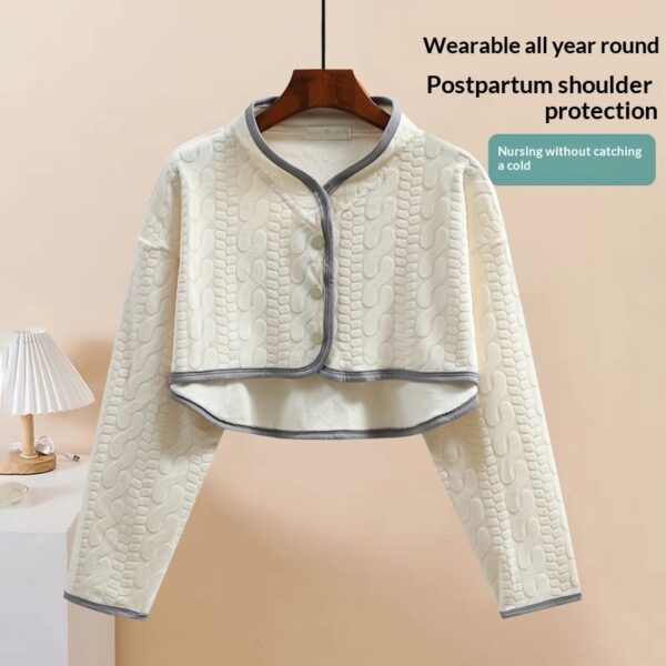 Shoulder-wrap Nursing And Cold-protection Vest For Postpartum Mothers