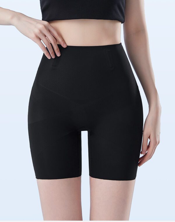 High-waist Tummy Control Pants For Women, Summer Ice Silk Thin Style, Seamless Shaping Underwear With Anti-exposure, Hip-lifting, Body-sculpting Leggings