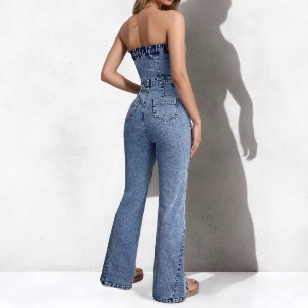 cd2f21d3-7456-4a06-8f3e-cb8d39c70f7e.jpg Denim Strapless Jumpsuit European And American Style Vintage Stretchy