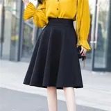 d1b003fa-7f5c-4b7f-a976-0e95aa0db430.jpg New All-match Umbrella High Waist Mid-length Skirt