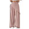 Irregular Suit Pants For Women 2025 Southeast Asia Cross-Border New Design Loose Slimming High-End Wide-Leg Pants For Women