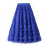 d4c88164-3d06-4e55-8fda-c7bfd191c56c.jpg A-Line Mesh Ruffle Skirt Women's Temperament Sweet Long Skirt Slim Cupcake Dress Womens Clothing