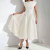 European And American Foreign Trade Women's Clothing, Women's Summer Dresses, French-Style Light Luxury Niche Mid-Length Dresses