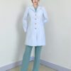 White Coat Fashionable Women's Long Sleeves