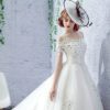 d7fdc817-c8f4-4d3f-86f2-db0d2f719210.jpg Wedding Dress Bride One-shoulder Trailing French Veil Hepburn Female