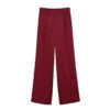 Bow-tie Lace-up Vest Top High-waisted Wide-leg Trousers