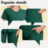 d960f185-4294-424a-a2a6-ee28f8e1b385.jpg New Solid-color Straight-leg Work Uniform Pants With Zipper For Doctors And Nurses Surgical Scrubs