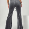 2026 Autumn And Winter European And American Women's Micro Flared Pants For Commuting, Slimming And Casual Flared Pants, Velvet Hanging Pants