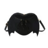 db358995-af3f-42c7-be46-711bfdb2a6e4.jpg Heart Shape Bag Strap Design Bat Wings One Shoulder Crossbody Bag