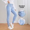 ddc02bd6-dd25-4230-a7c0-b537e248465a.jpg Fashionable Womens Stretchy Slim-Fit Denim Bootcut Pants