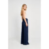 High-street Patchwork-striped Minimalist Chic Solid-color Relaxed-fit Wide-leg Straight-leg Pants