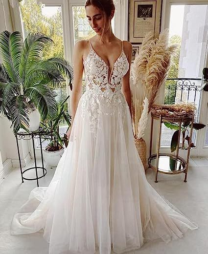 e19866d7-9e04-4e7a-9b8b-917e57f6e64a.jpg Women's Wedding Dress Lace Strap Backless