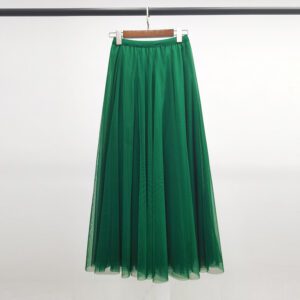 Pleated Skirt Tulle Skirt All-match Princess Style Sweet