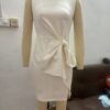2026 European And American Women's Bow Decoration Solid Color Sleeveless Dress Jumpsuit Short Skirt