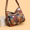 Large Capacity Splicing Work Commuting Multi-pocket Crossbody Cross-body Bag