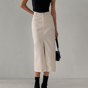 e4c8c335-9631-43e2-ad6b-4b8f37b90bb1.jpg Women's Fashion Slimming Temperament High Waist Straight Skirt