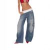 e4fbab46-b9c4-464a-aeed-397c2677f489.jpg European And American-style Patchwork-thread Vintage Jeans