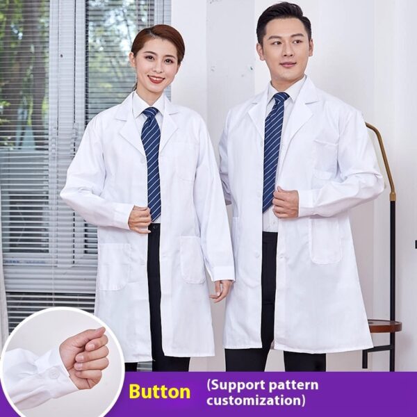 Long Sleeve Lab White Coat Men And Women
