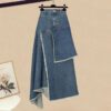 e8aabd49-6ecb-45ba-80d9-96f03d2b1b6b.jpg Spring Retro High Waist Women Irregular Denim Skirts