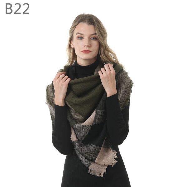 e996c927-7f50-4736-8fd2-eaefbb52df7d.jpg Plaid-print Versatile Neck Scarf Shawl