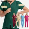 eb236508-f977-4a6f-b27a-8b7d25ab4768.jpg New Solid-color Straight-leg Work Uniform Pants With Zipper For Doctors And Nurses Surgical Scrubs