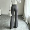 ed63ad9a-7e0a-4475-9ad5-db0d9bb94b66.jpg Women High Waist Double Button Flared Suit Pants