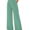 2026 Amazon Cotton And Linen Loose Casual Pants With Pockets, Solid Color Trendy Casual Pants, Linen Wide-Leg Pants For Women, Summer