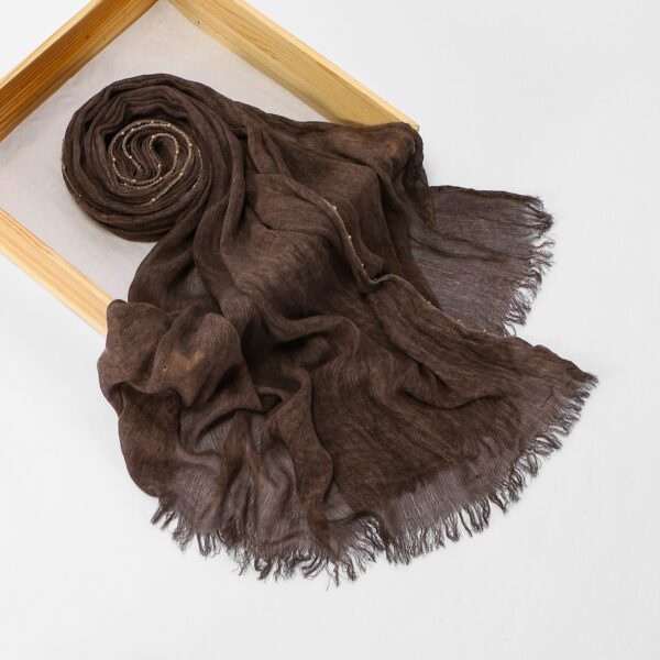 ee9220bc-ee19-4521-a6ff-54101d6e683d.jpg Cross-border Arrival Rayon Crinkle Chain-pattern Fringed Long Scarf