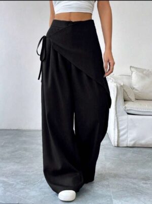 Irregular Suit Pants For Women 2025 Southeast Asia Cross-Border New Design Loose Slimming High-End Wide-Leg Pants For Women