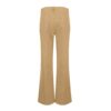 Hot-selling Women's Pocketed Elastic Waist Twill Cotton Pants, High-waisted, Comfortable, Slim-fit, Formal And Casual Wide-leg Pants