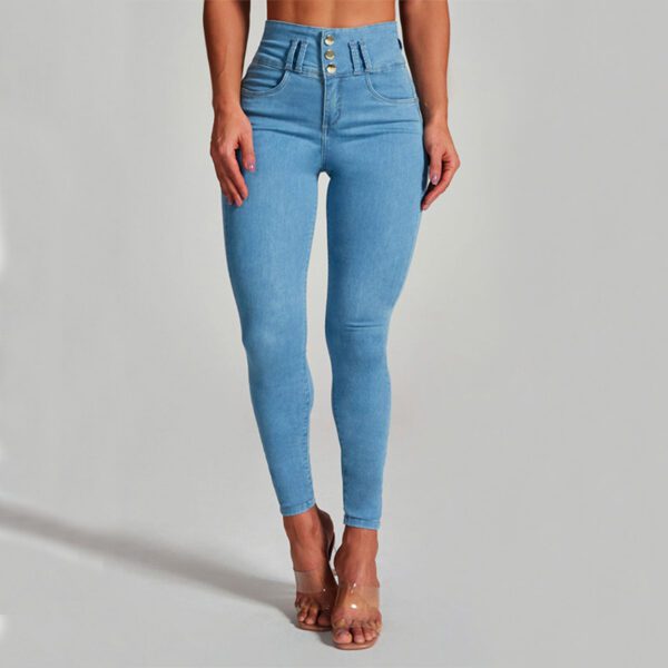 ef9b9a73-212f-4602-bc91-498c8404b213.jpg High Waist Jeans Women's Skinny Trousers Tight Stretch Shaping And Hip Lifting Pants