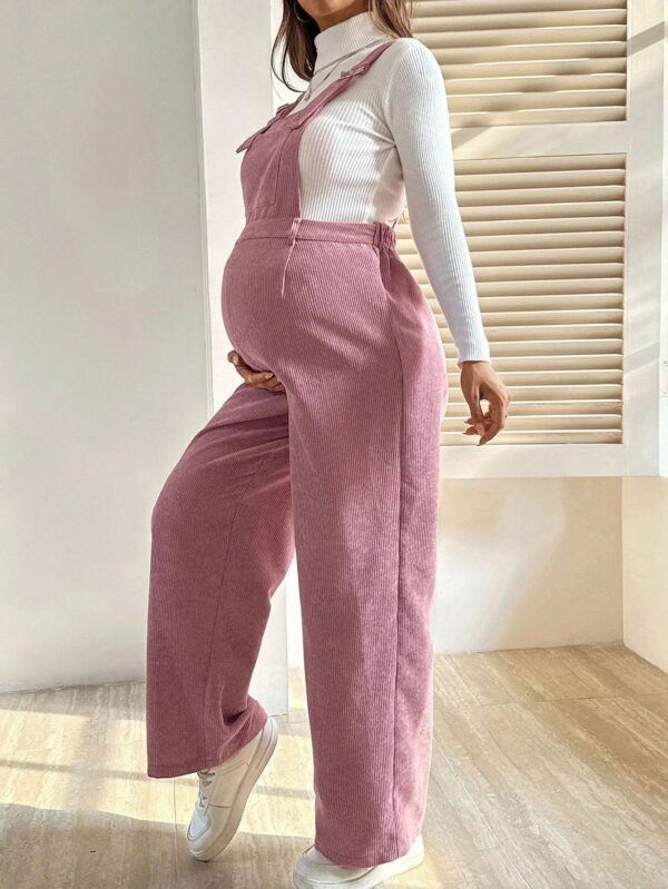 f116a732-3397-4101-83ec-28406ff45170.jpg Elastic-waist Relaxed-fit Corduroy Overalls