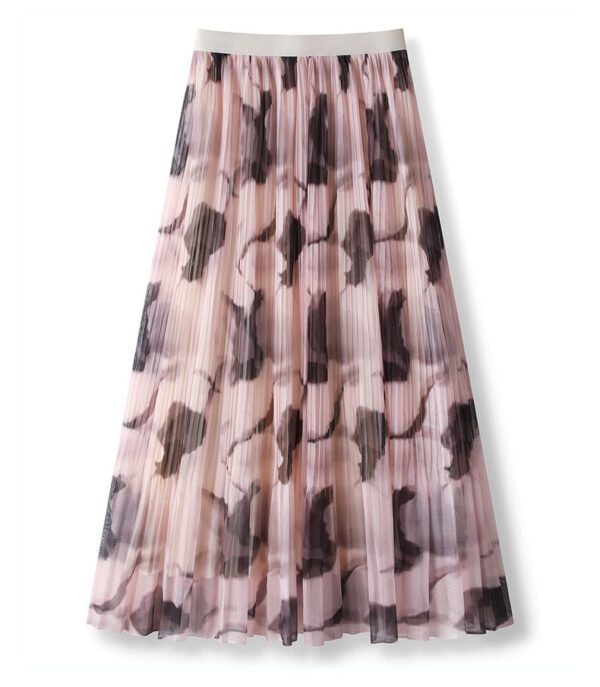 f1bffbd3-fbb7-433c-afe6-dc641f6953be.jpg Women's Casual Ink-print Pleated Skirt