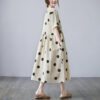 f21307ba-d10f-4c9e-a122-9254f8ae4599.jpg Loose-paneled Cotton And Linen V-neck Short-sleeved Dress