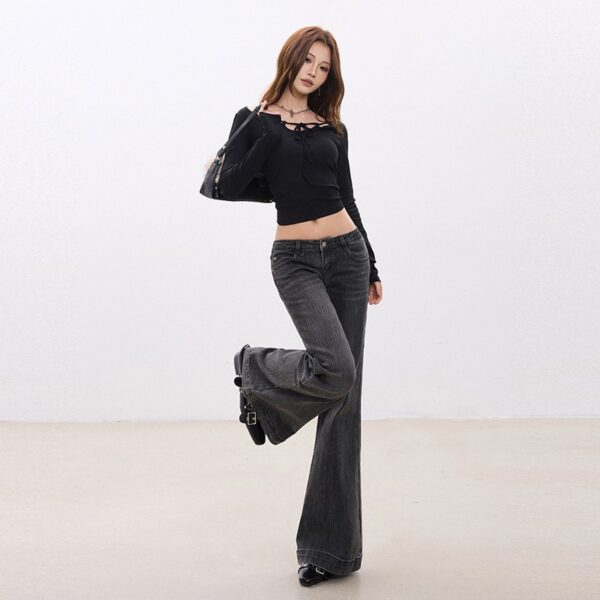 f55a0d7f-ad26-4af8-9cae-d4e48f714e47.jpg Hem-striped Low-rise Jeans For Women