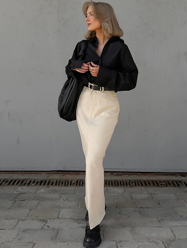 f8de6651-1329-4e9f-bc21-4569b3acc5a9.jpg Women's Temperament Slim-fitting Simple Versatile Skirt