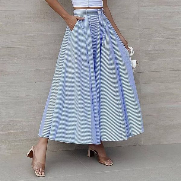 f8fa6a46-aad4-4fc3-87af-62dd8d31325c.jpg Women's Fashion Summer Stripes Long Dress