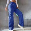 2026 Cross-Border Beltless High-Waisted Wide-Leg Pants Straight Loose Elegant Work Pants Casual Women's Clothing