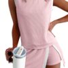 2026 European And American Cross-Border Women's Clothing, New Summer Fashion Casual Set, Striped Short-Sleeve T-Shirt And Three-Quarter Pants Two-Piece Set