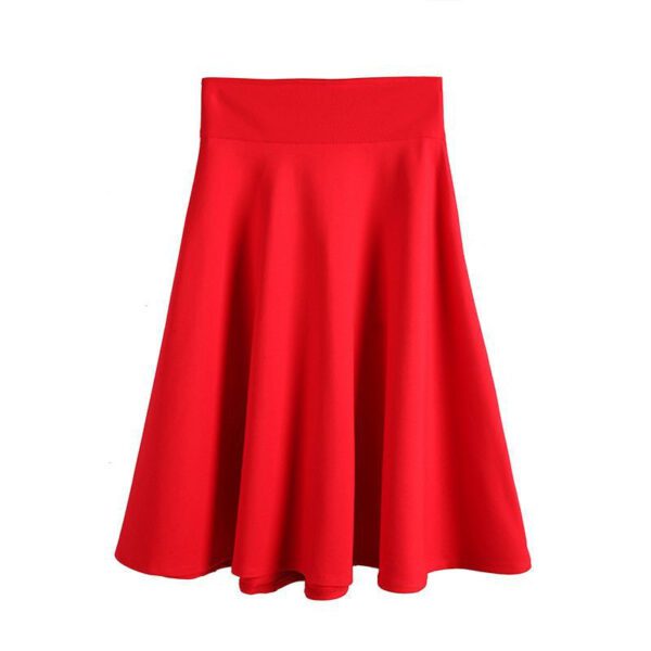 fc427e96-051d-4946-873b-f7d4822ae033.jpg New All-match Umbrella High Waist Mid-length Skirt